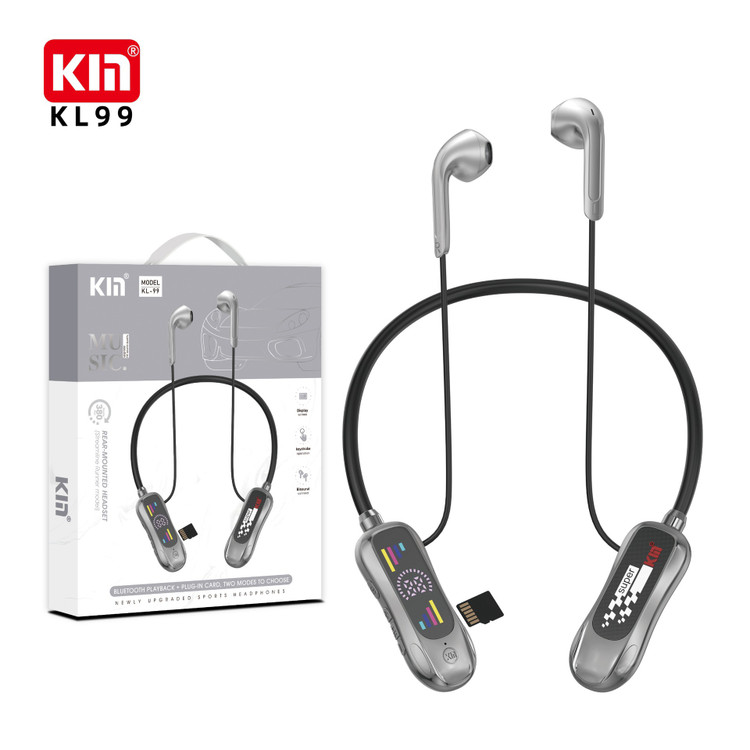 هندزفری گردنی بلوتوث KIN مدل KL-99 | Neckband Wireless با صدای قدرتمند و طراحی ارگونومیک