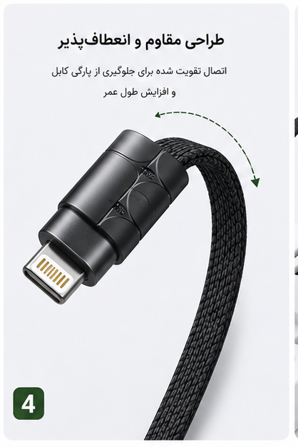 کابل شارژ یو اس بی به لایتنینگ چیتا مدل CA-1200