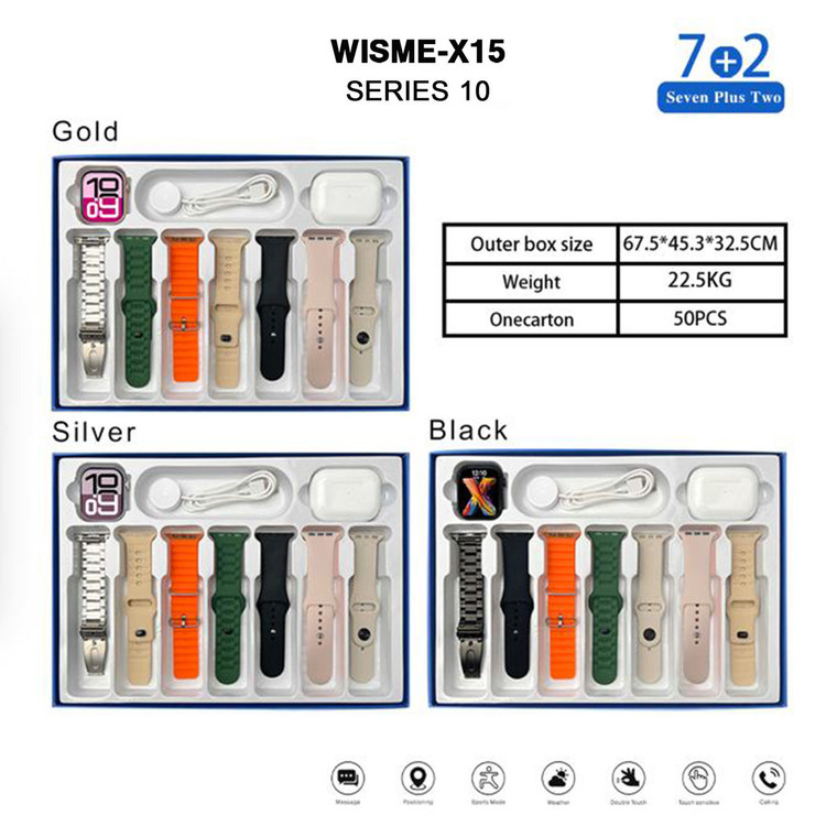 ساعت هوشمند WISME-X15 Series10 ایرپاد دار