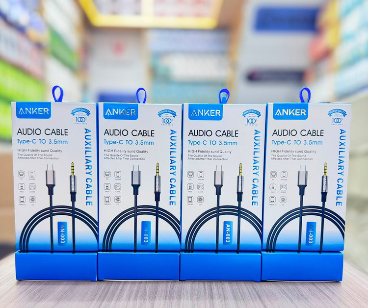 کابل انتقال صدا انکر (Anker) مدل AN-003 - تبدیل تایپ سی به aux