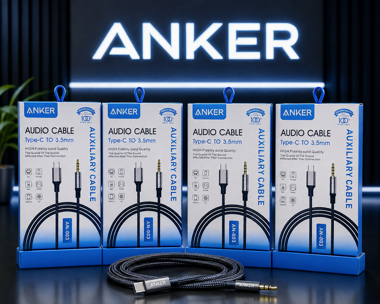 کابل انتقال صدا انکر (Anker) مدل AN-003 - تبدیل تایپ سی به aux